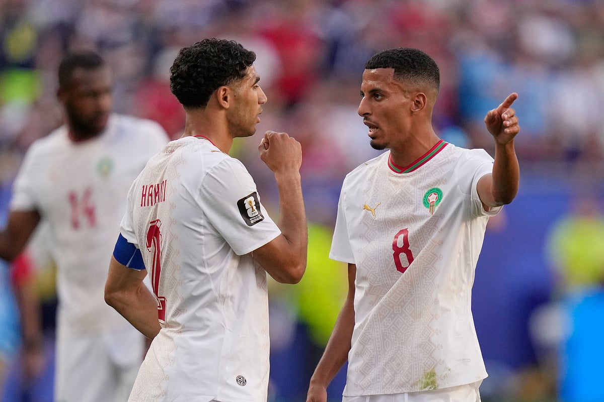 Scotland Vs Morocco FIFA World Cup 2026 Achraf Hakimi and Azzedine Ounahi AP Photo