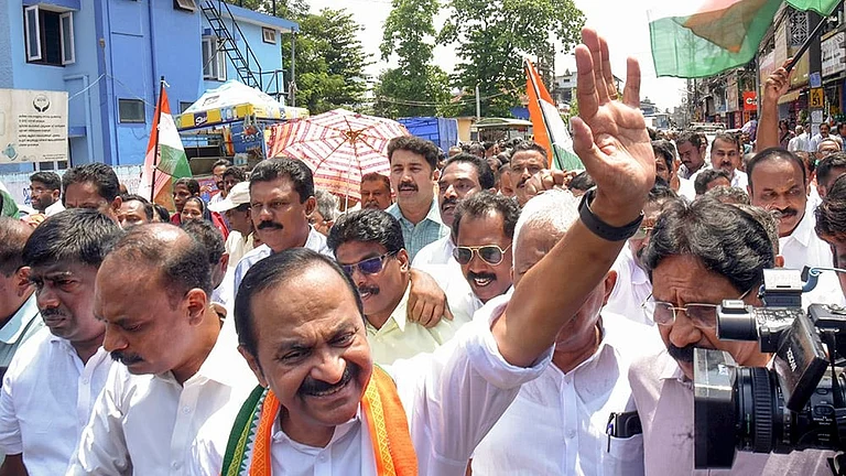 Leader of Opposition in Kerala Assembly and UDF candidate from Paravur constituency VD Satheesan - | Photo: PTI