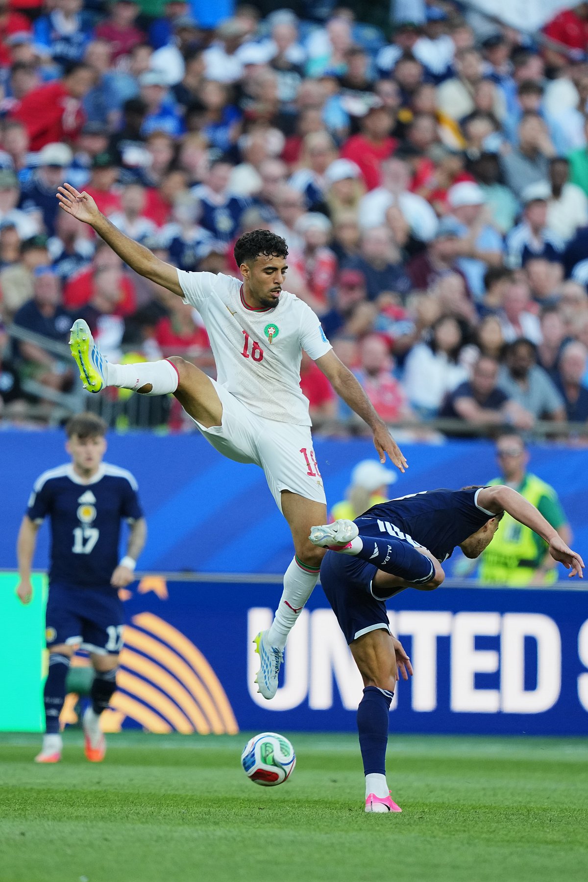 Scotland Vs Morocco FIFA World Cup 2026 Gessime Yassine and Che Adams AP Photo