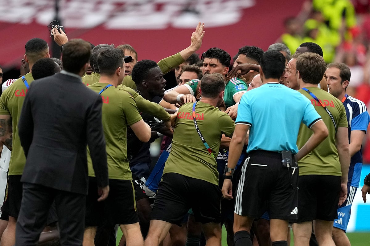 Canada vs Qatar FIFA World Cup 2026 Group B Scuffle AP Photo