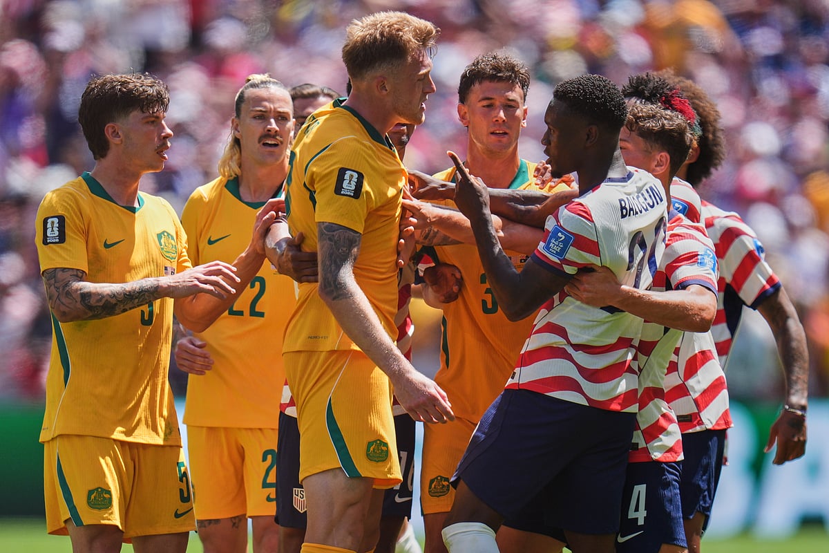 USA vs Australia FIFA World Cup 2026 Group D Harry Souttar Folarin Balogun Fight AP Photo