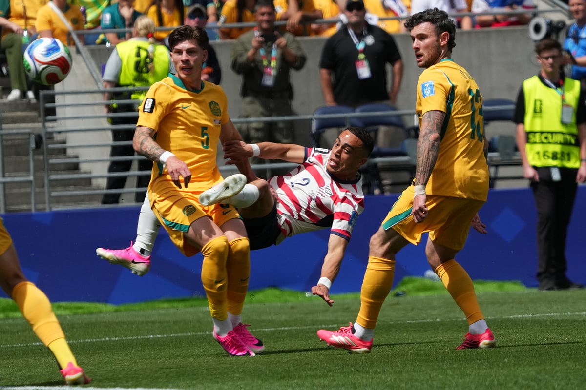 USA vs Australia FIFA World Cup 2026 Group D Sergino Dest Tangled AP Photo