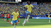 Brazil Vs Haiti LIVE Score, FIFA World Cup 2026: Cunha, Danilo Included In Selecao Starting XI AP Photo : Brazil's Vinicius Junior (7) celebrates with teammate Bruno Guimaraes (8) after scoring during the World Cup Group C soccer match against Morocco in East Rutherford.