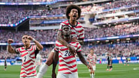 USA Vs Australia LIVE Score, FIFA World Cup 2026: Socceroos Off To Great Start In Global Event AP Photo : United States' Folarin Balogun (20) celebrates scoring his side's third goal against Paraguay with teamates during the World Cup Group D soccer match in Inglewood.