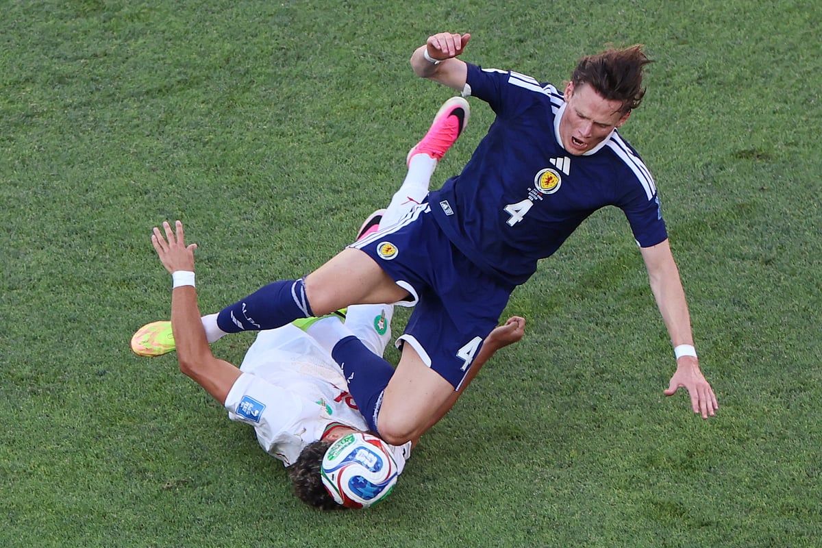 Scotland Vs Morocco FIFA World Cup 2026 Scott McTominay on Neil El Aynaoui AP Photo