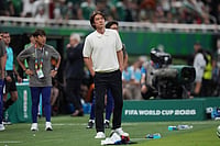 South Korea Coach Quits After Early FIFA World Cup 2026 Exit Prompts Fierce Criticism From President AP Photo/Eduardo Verdugo : South Korea head coach Hong Myung-bo reacts during the World Cup Group A soccer match between Mexico and South Korea in Zapopan, near Guadalajara, Mexico, Thursday, June 18, 2026.