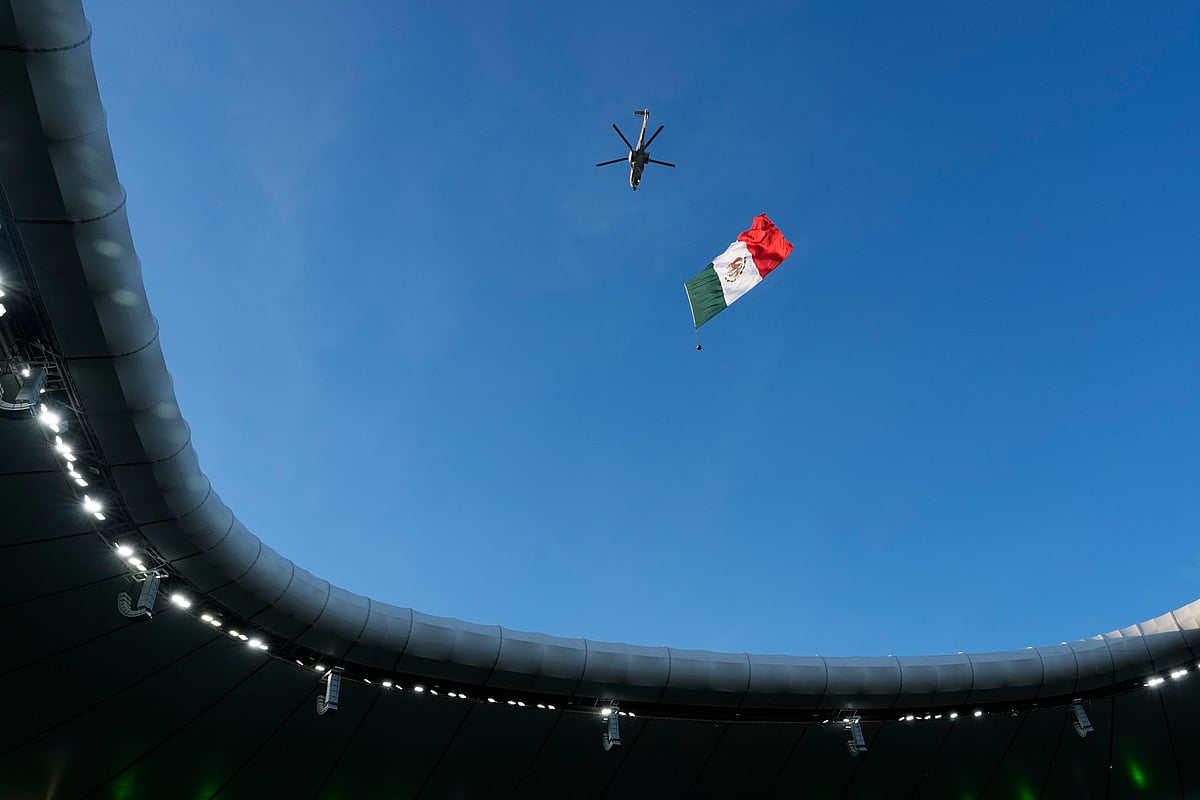 Mexico vs South Korea FIFA World Cup 2026 Group A helicopter AP Photo