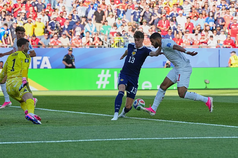 Scotland Vs Morocco FIFA World Cup 2026 Ismael Saibari attempts AP Photo