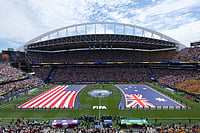 USA Vs Australia, FIFA World Cup: See Best Photos From Group D Encounter At Seattle Stadium AP Photo/Maddy Grassy : The United States and Australia flags are displayed before the World Cup Group D soccer match between the United States and Australia in Seattle, Friday, June 19, 2026.