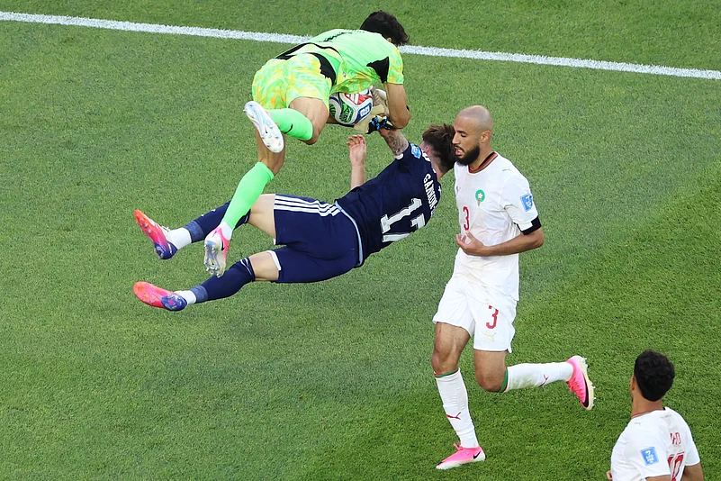 Scotland Vs Morocco FIFA World Cup 2026 Yassine Bounou and Ben Gannon-Doak AP Photo