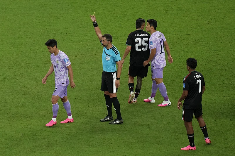 Mexico vs South Korea FIFA World Cup 2026 Paik Seung-ho booked ap photo