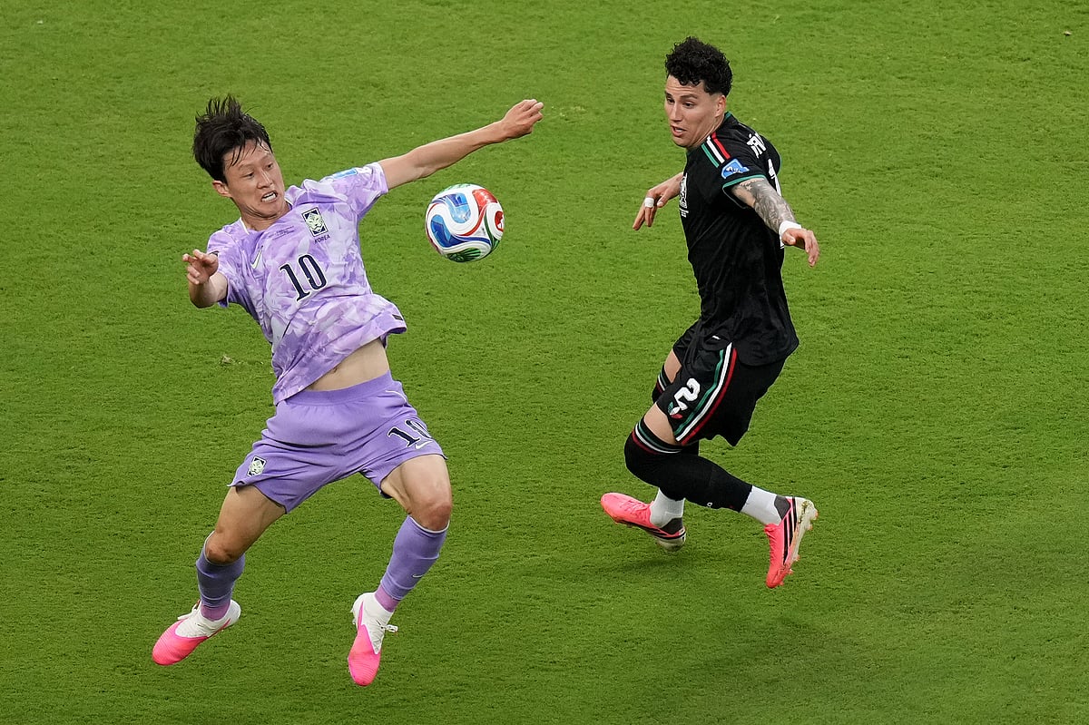 Mexico vs South Korea FIFA World Cup 2026 Lee Jae-sung and Jorge Sanchez AP Photo
