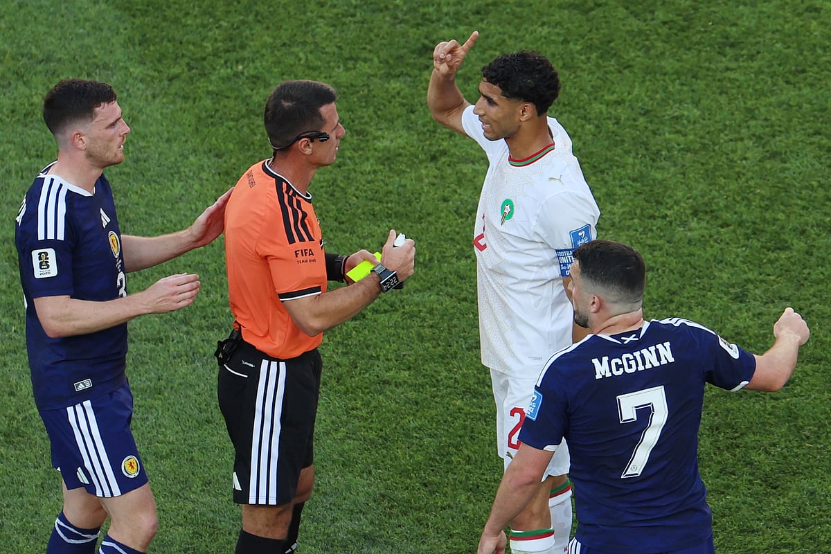 Scotland Vs Morocco FIFA World Cup 2026 Hakimi and Ilgiz Tantashev AP Photo