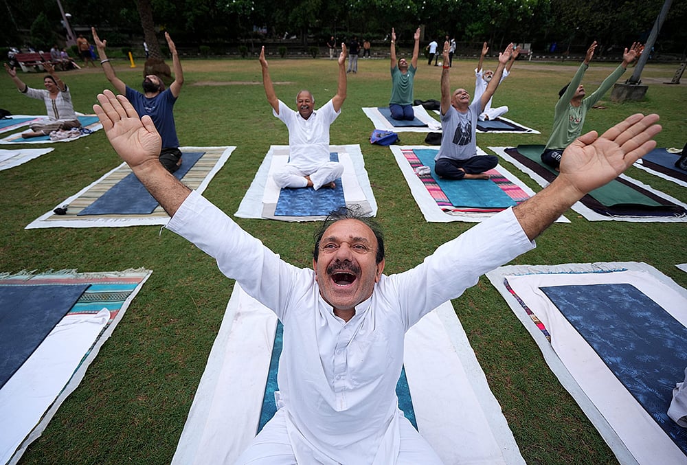 Yoga session ahead of International Yoga Day in Amritsar