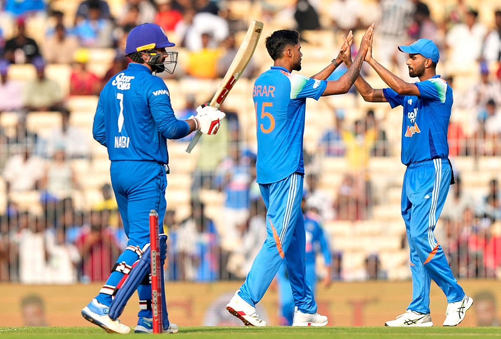 India vs Afghanistan 3rd ODI cricket match highlights-Gurnoor Brar