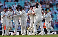 ENG Vs NZ, 2nd Test: Joe Root Hits Fifty As England Slip To 182-5 Chasing 463 On Day 4 As New Zealand Tighten Grip Ben Whitley/PA via AP : New Zealand's Kyle Jamieson is mobbed by team-mates after England's James Rew is caught on day four of the Second Rothesay Test cricket match.