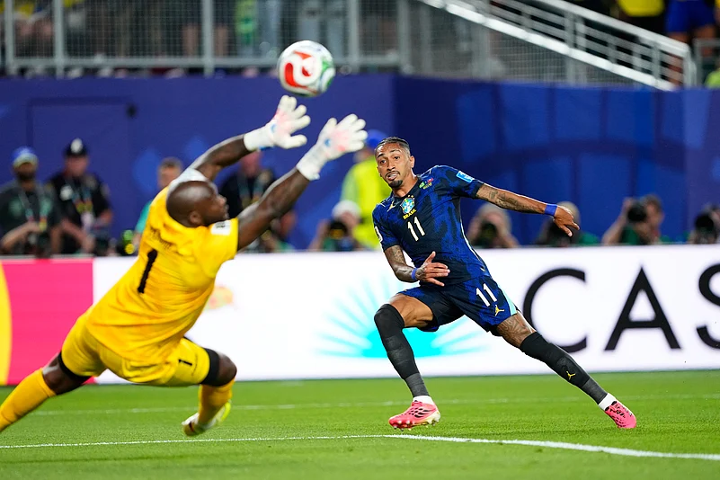 Brazil vs Haiti FIFA World Cup 2026 Raphinha Off side goal AP Photo