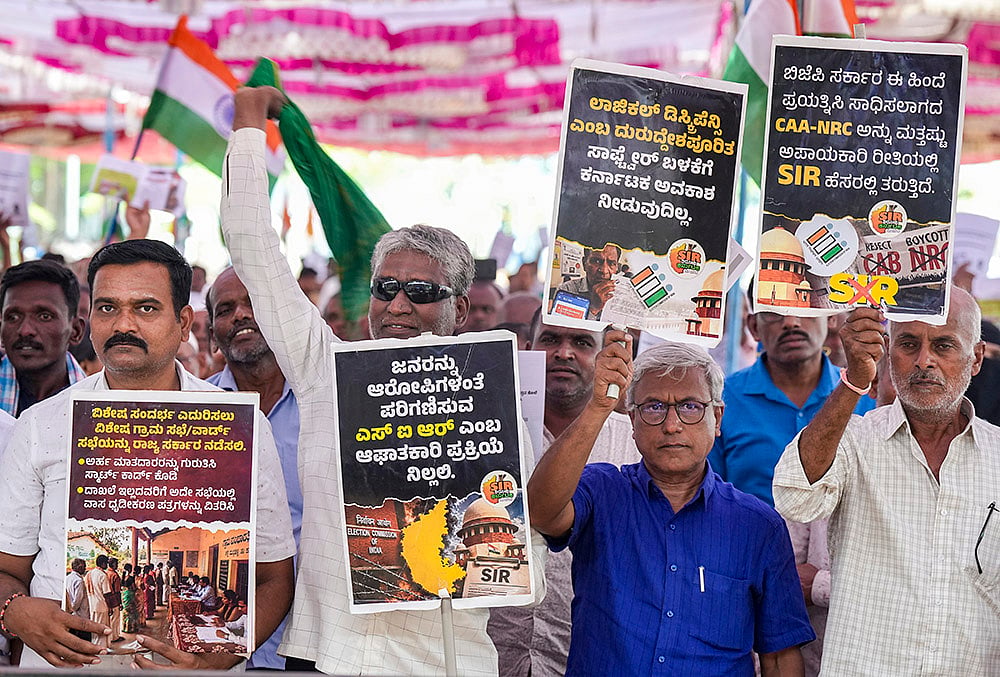 Protest against SIR in Bengaluru