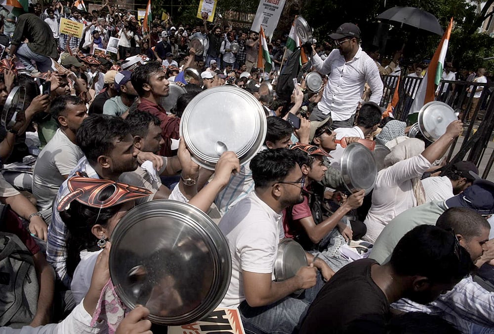 CJP protest at Delhis Jantar Mantar