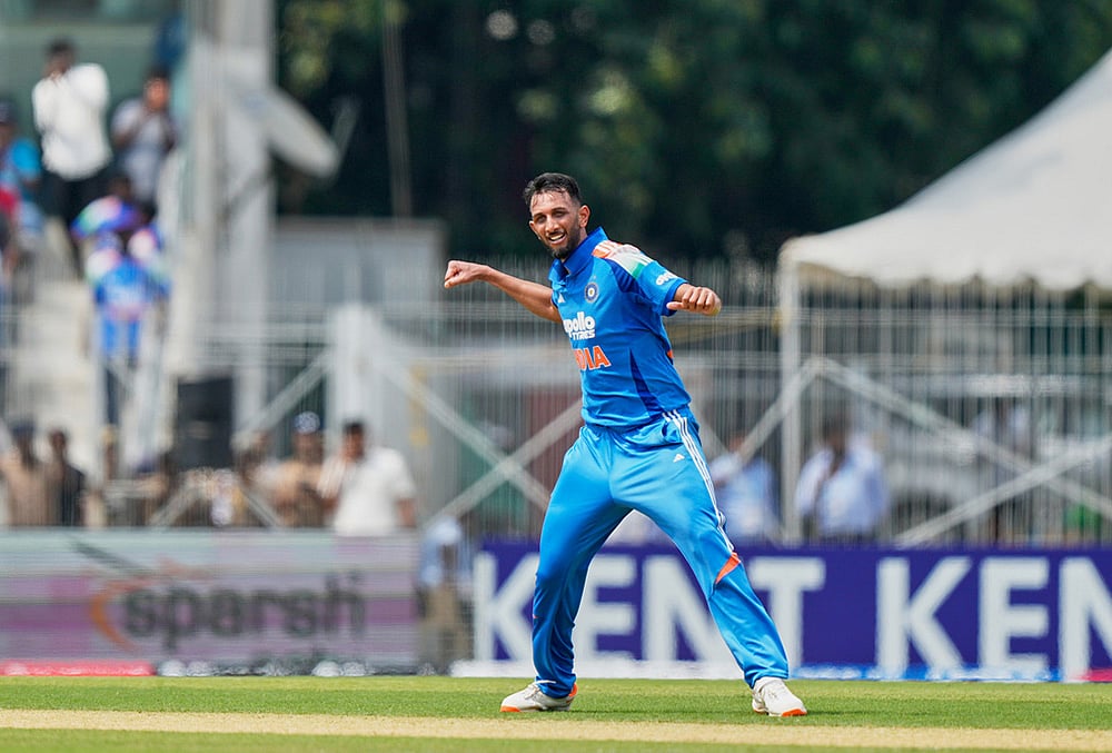 India vs Afghanistan 3rd ODI cricket match highlights-Prasidh Krishna