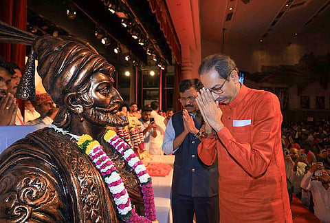 Shiv Sena (UBT) president Uddhav Thackeray during the party's 60th Foundation Day programme at Shanmukhananda Hall, in Mumbai, Maharashtra. 