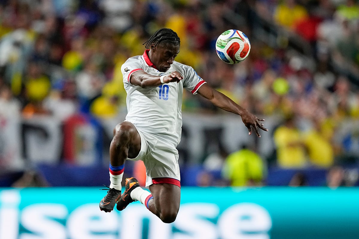Brazil vs Haiti FIFA World Cup 2026 Jean-Ricner Bellegarde In play AP Photo