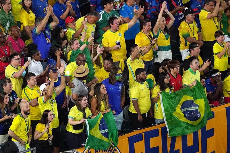 Brazil vs Haiti FIFA World Cup 2026 Brazil fans in stands AP Photo