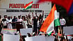 CJP protesters demonstrating against paper leaks