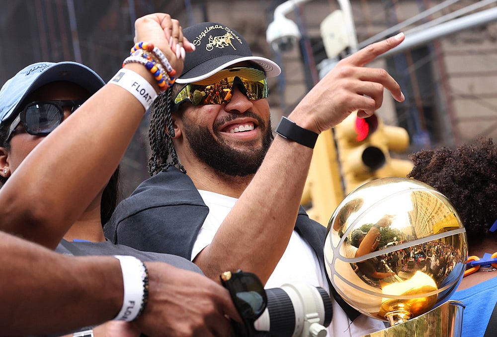 NBA basketball New York Knicks Championship Parade highlights-Jalen Brunson