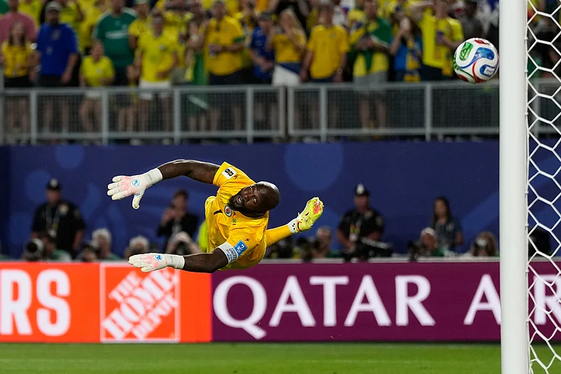 Brazil vs Haiti FIFA World Cup 2026 Johny Placide Dives AP Photo