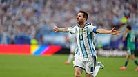 Outlook Explains | Is Messi Getting Special Treatment? FIFA Faces Fresh Questions (AP Photo/Ed Zurga) : Argentina's Lionel Messi (10) celebrates after scoring the opening goal during the World Cup Group J soccer match between Argentina and Algeria in Kansas City, Mo., Tuesday, June 16, 2026