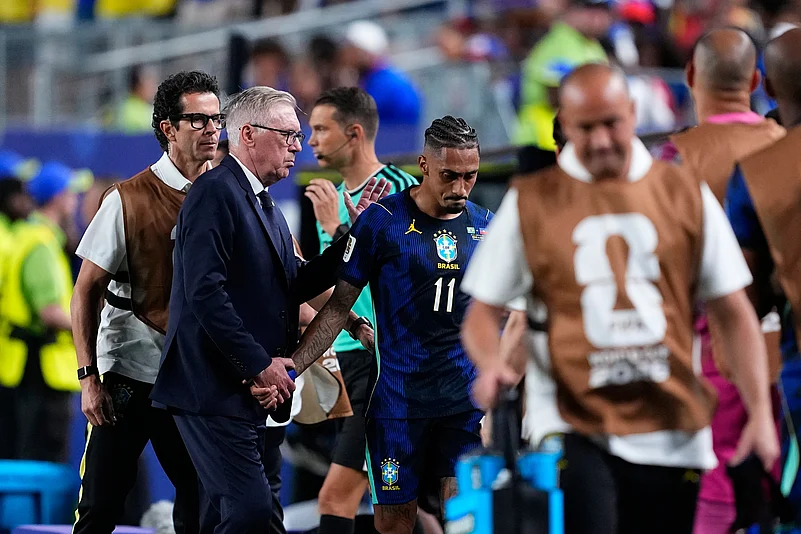 Brazil vs Haiti FIFA World Cup 2026 Raphinha and Ancelotti AP Photo