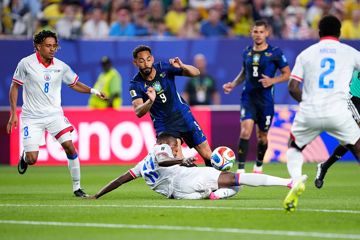 Brazil vs Haiti FIFA World Cup 2026 Matheus Cunha and Danley Jean Jacques AP Photo