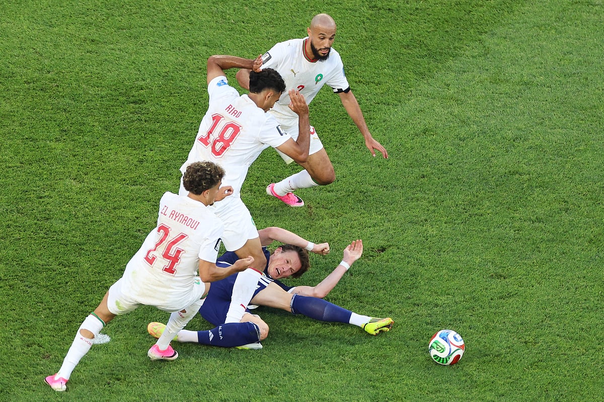 Scotland Vs Morocco FIFA World Cup 2026 Jack Hendry on the floor AP Photo