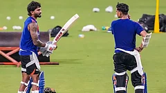 Nitish Kumar Reddy Having A Chat With Yashasvi Jaiswal Ahead Of Their 3rd ODI Clash - AP