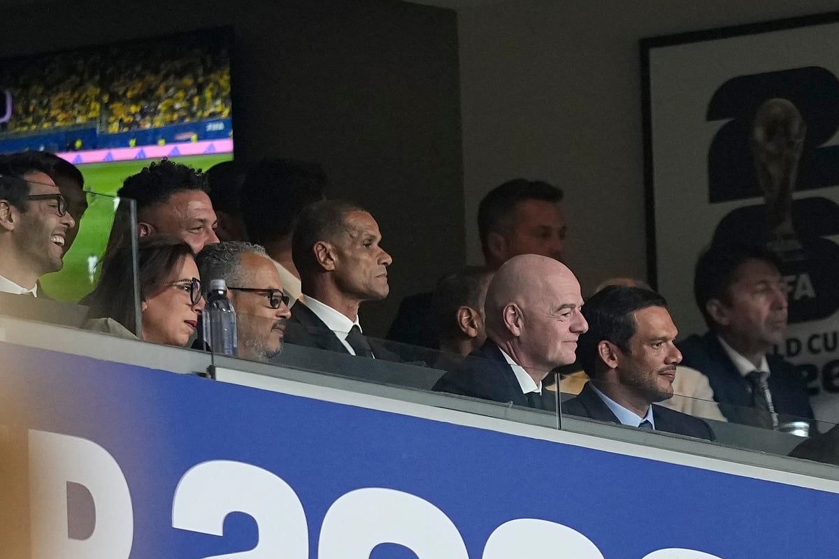 Brazil vs Haiti FIFA World Cup 2026 Ronaldo Rivaldo Infantino AP Photo