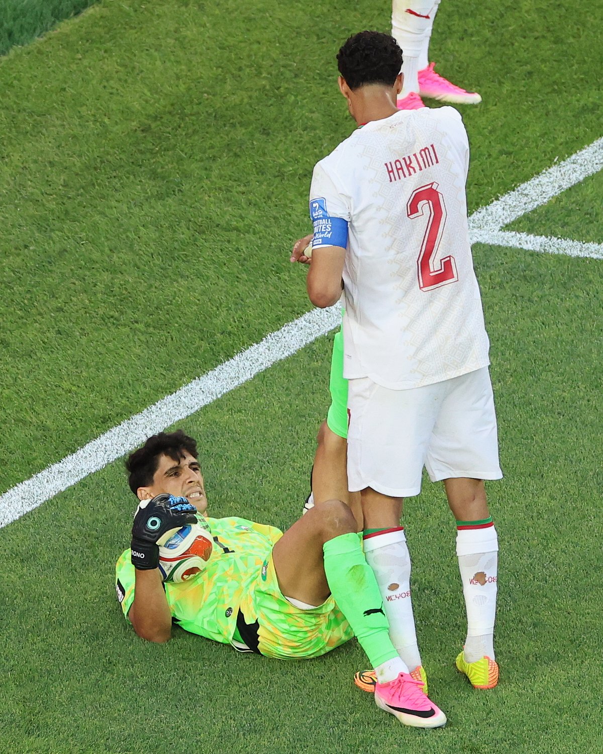 Scotland Vs Morocco FIFA World Cup 2026 Bounou cramp AP Photo