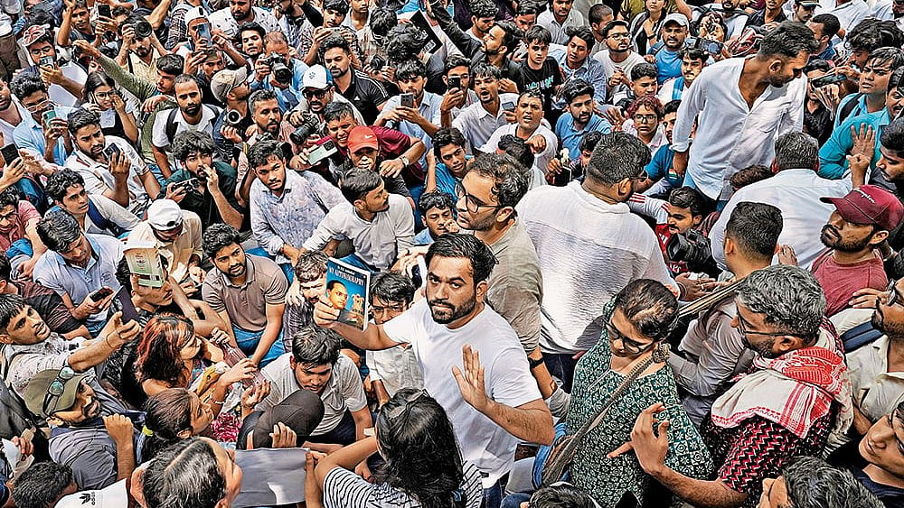 Cockroach Janta Party To Hold Second Jantar Mantar Protest, Urges Students To Bring Plates And Spoons - | Photo: Suresh K. Pandey