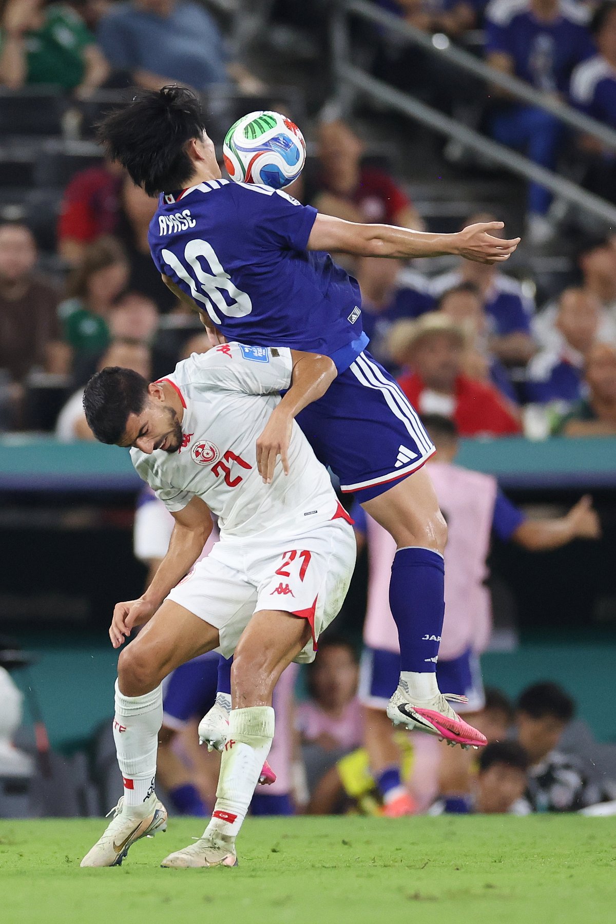 Tunisia Vs Japan FIFA World Cup 2026 Group F Ayase Ueda and Ben Hmida AP Photo