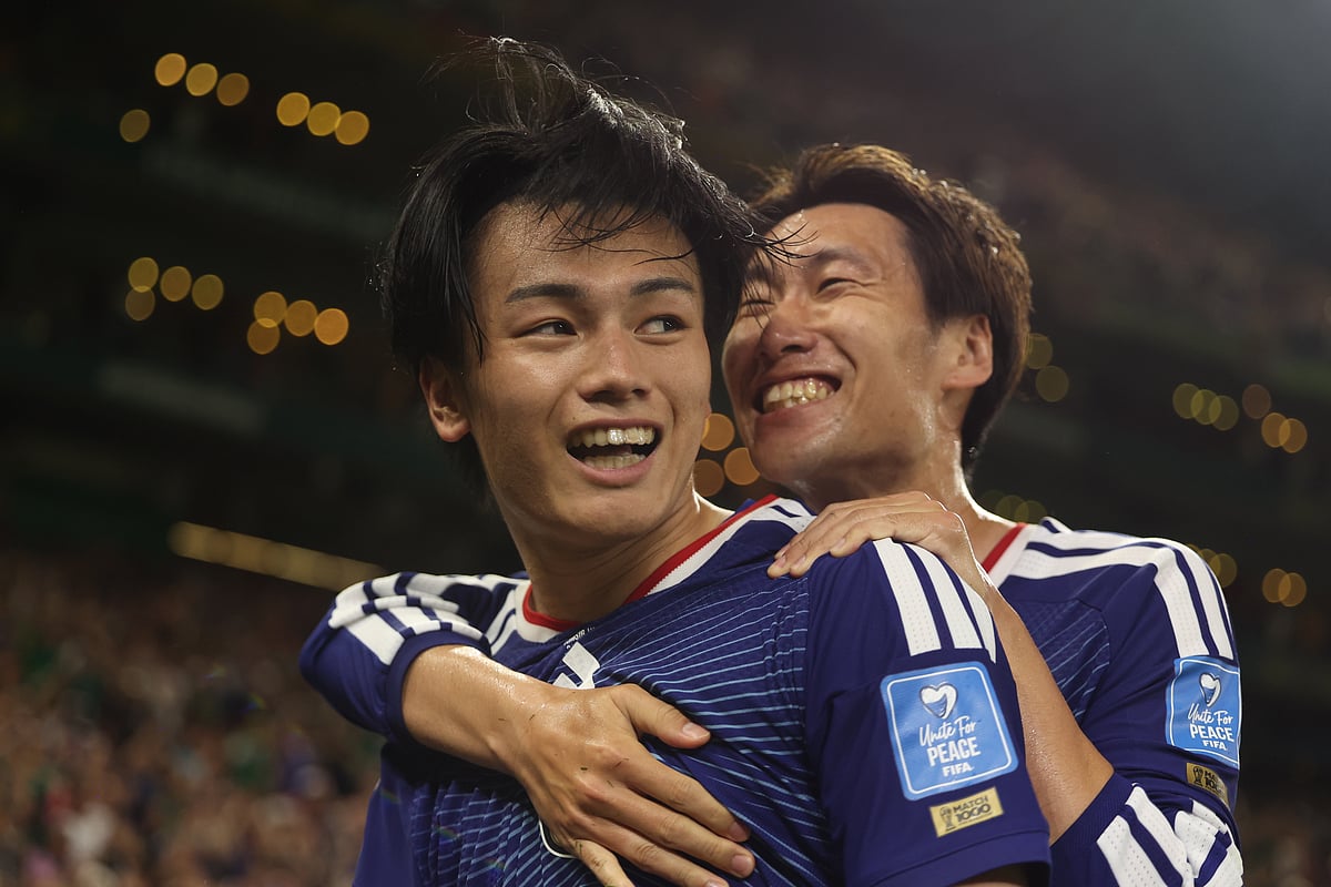 Tunisia Vs Japan FIFA World Cup 2026 Group F Ayase Ueda and Daichi Kamada AP Photo