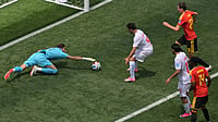 Belgium 0-0 Iran Highlights, FIFA World Cup 2026: Alireza Beiranvand's Heroics Leads To Hard Fought Draw Jayne Kamin-Oncea/AP Photo : Iran goalkeeper Alireza Beiranvand (1) saves during the World Cup Group G soccer match between Belgium and Iran in Inglewood, Calif.