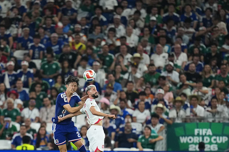 Tunisia Vs Japan FIFA World Cup 2026 Group F Hiroki Ito and Elias Saad AP Photo