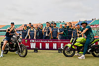 Bangladesh Vs Australia, 3rd T20I: Aussies Crush Bangla Tigers To Secure Series Whitewash | Photo: AP/Mosaraf Hossain : Australia's players pose with the trophy after winning the T20 cricket series against Bangladesh, in Chattogram, Bangladesh.