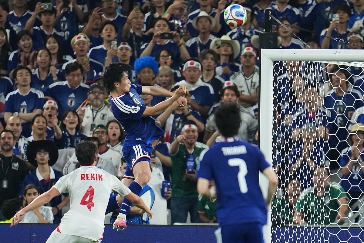 Tunisia Vs Japan FIFA World Cup 2026 Group F Ayase Ueda headed goal AP Photo