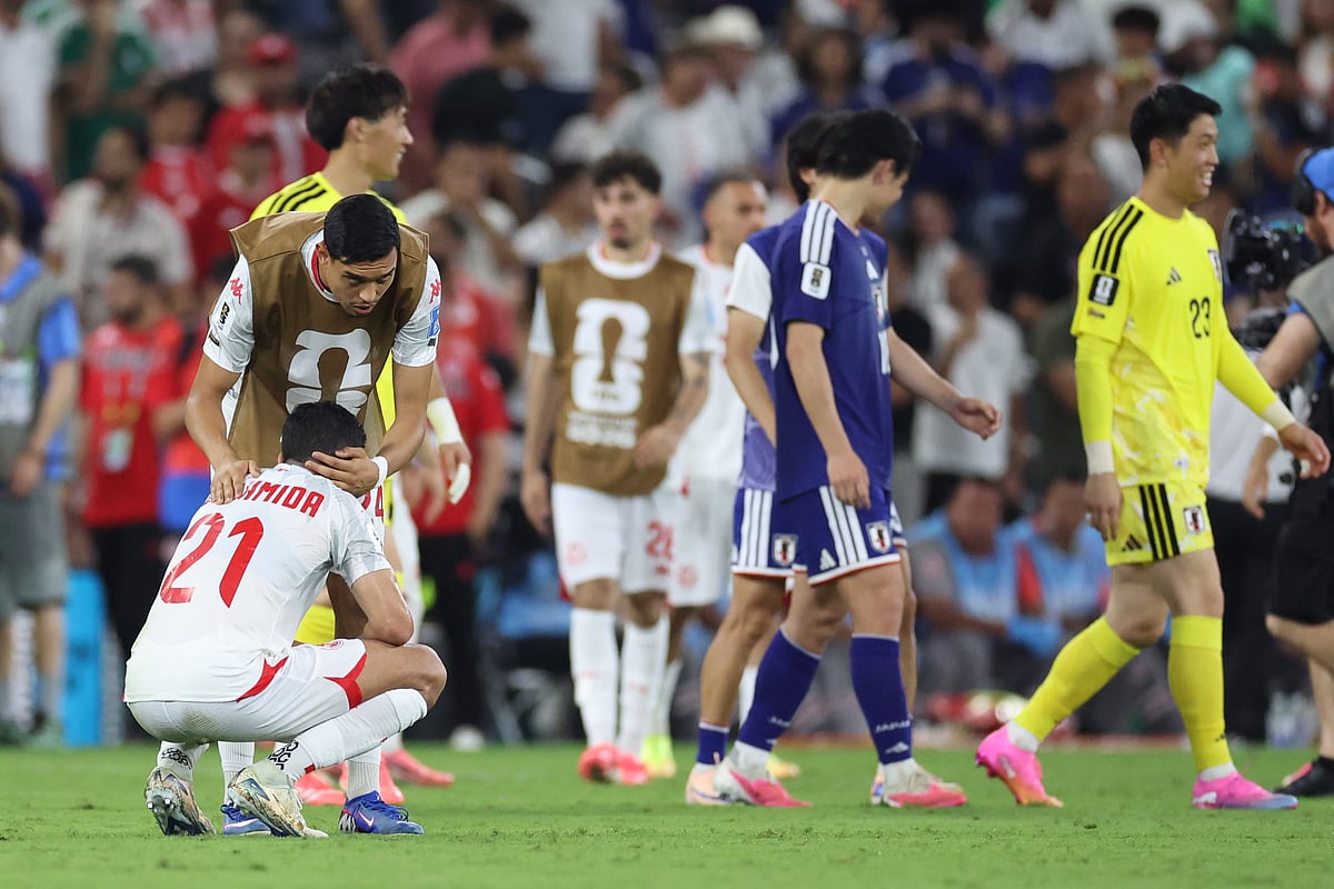 Tunisia Vs Japan FIFA World Cup 2026 Group F Raed Chikhaoui consoles AP Photo