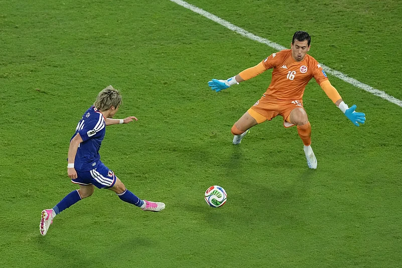 Tunisia Vs Japan FIFA World Cup 2026 Group F Junya Ito scores angle AP Photo