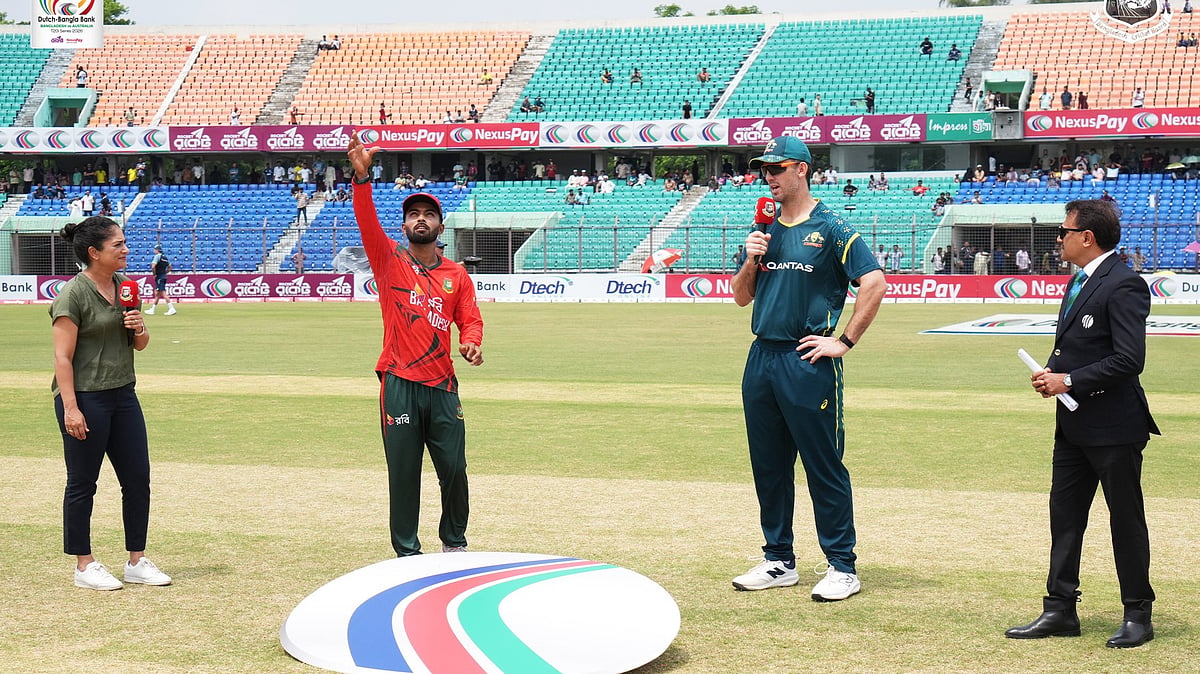 Bangladesh choose to bat first against Australia in the 3rd T20I in Chattogram on Sunday, June 21. - X/Bangladesh Cricket