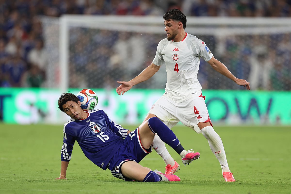 Tunisia Vs Japan FIFA World Cup 2026 Group F Daichi Kamada gets hit AP Photo