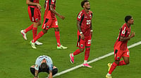 Uruguay 2-2 Cape Verde Highlights, FIFA World Cup 2026: Blue Sharks Snatch Points From La Celeste In Resilient Display Marta Lavandier/AP Photo : Uruguay's Federico Valverde , bottom, reacts during the World Cup Group H soccer match against Cape Verde in Miami Gardens.