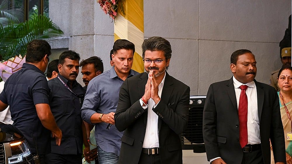 Rahul Gandhi Pledges Support to Chief Minister Vijay on Birthday - | Photo: PTI